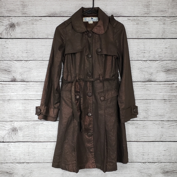 Anthropologie Jackets & Blazers - Iridescent Medium Trench Pea Coat